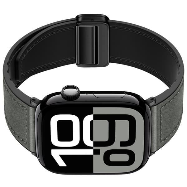 INF Apple Watch-reim i ekte skinn med magnetlås