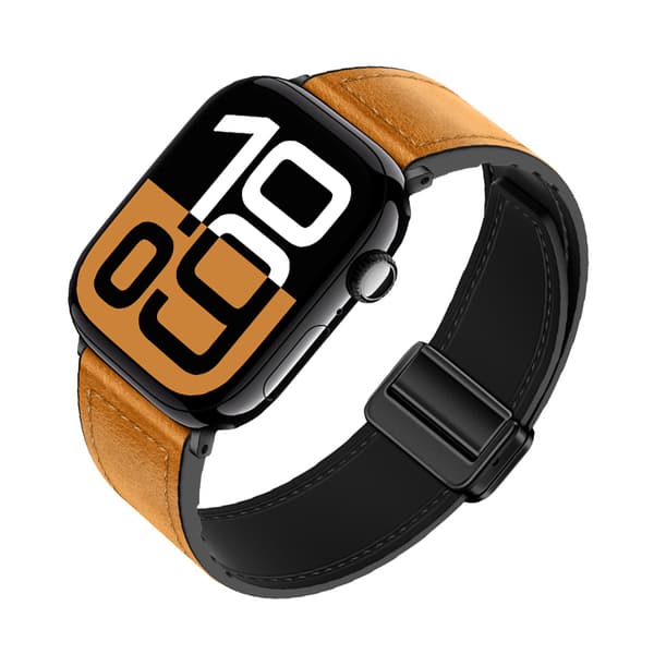 INF Ægte læderrem med magnetisk lukning til Apple Watch Series 8/9/Ultra 2
