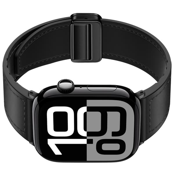 INF Armband i äkta läder med magnetlås för Apple Watch Series 8/9/Ultra 2
