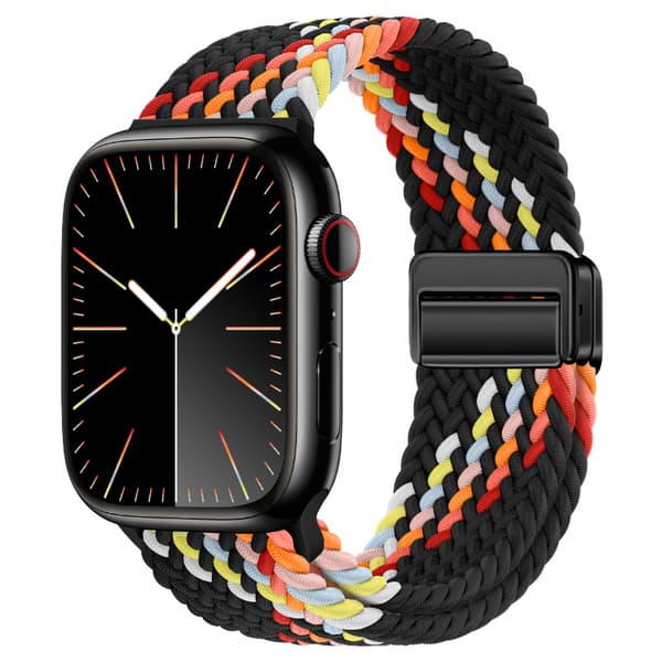INF Nailonpunottu ranneke Apple Watchille