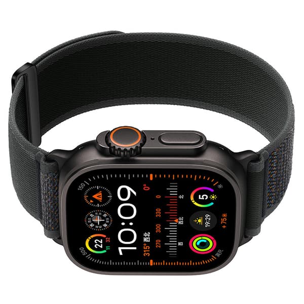 INF Nylon urrem kompatibel med Apple Watch - åndbar sport loop-rem til iWatch Series 8/7/6/5/4/3/2/1/SE/Ultra