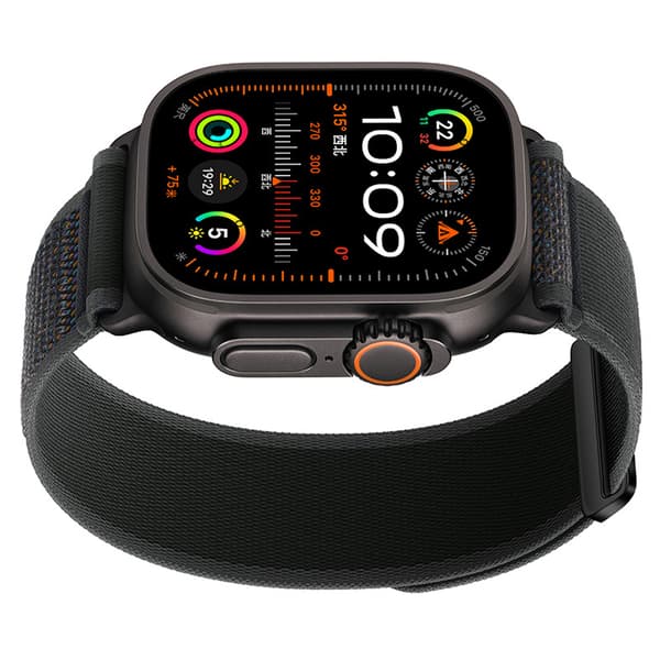 INF Nylon urrem kompatibel med Apple Watch - åndbar sport loop-rem til iWatch Series 8/7/6/5/4/3/2/1/SE/Ultra