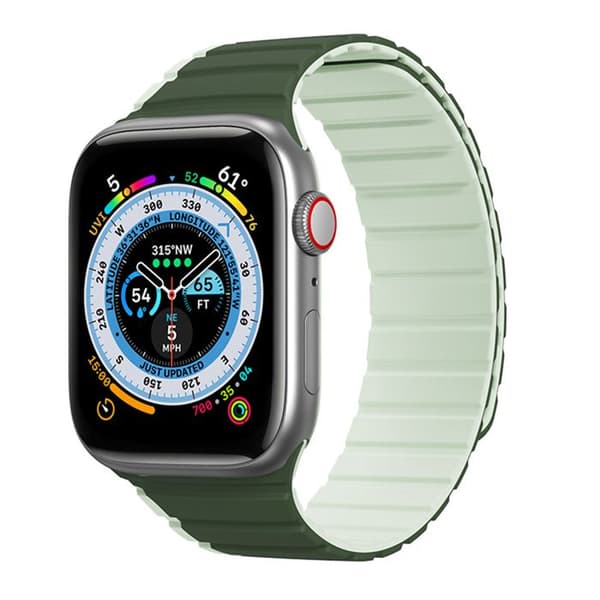 Armbands Apple Watch för Apple Watch 1/2/3/3/4/4/5/5/6/6/7/8/7/8/9/10/10/SE/SE 2 (38/40/41/42 mm) - Serie Dux Ducis LD - Grön