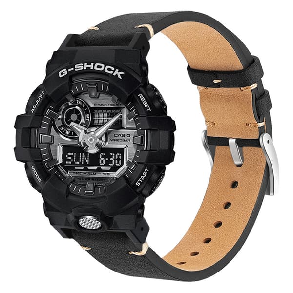 INF Rem i ekte lær til Casio G-SHOCK DW-5600/GWB5600/GA-2100 Model 1