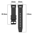 Miniatyrbilde 1 av 8: INF Silikonreim til klokke 22 mm - kompatibel med Redmi Watch 5 og Huawei Watch GT5/GT4