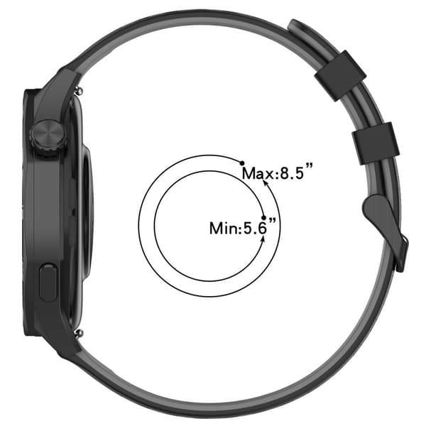 INF Silikonerem til ur 22 mm - Til Huawei Watch GT5, Keep Watch Pilot1