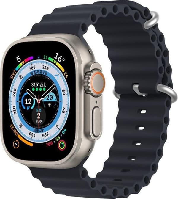 Dux ducis - 195577389 - Armbandsurrem 8/7/6/5/4/3/2/SE (41/40/38 mm) Grå silikonrem (OceanWave-version)