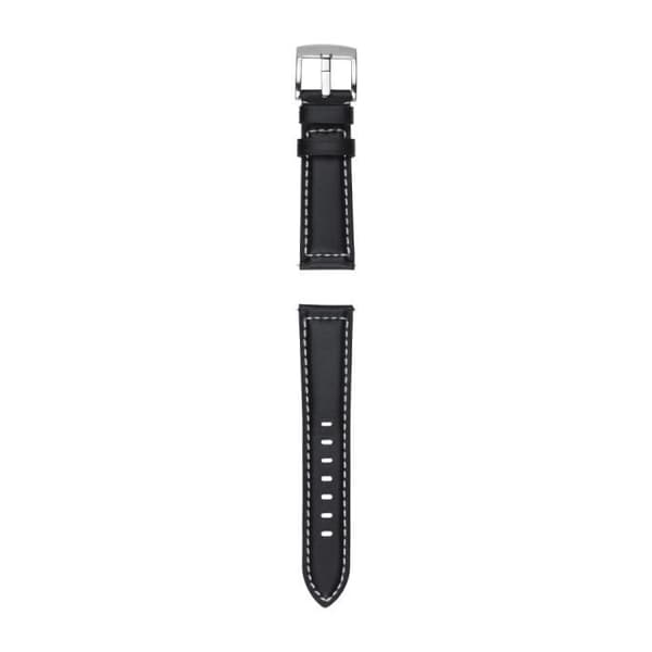 Reservbälte - ASUS - VivoWatch - Svart läder - Kompatibel med VivoWatch 5 - Rostfritt stål