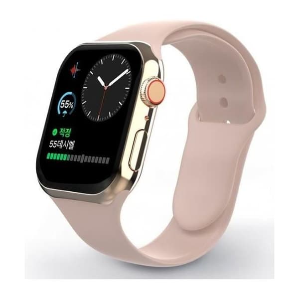Swissten silikonrem, kompatibel med Apple Watch 42 och 44 mm - Sandrosa