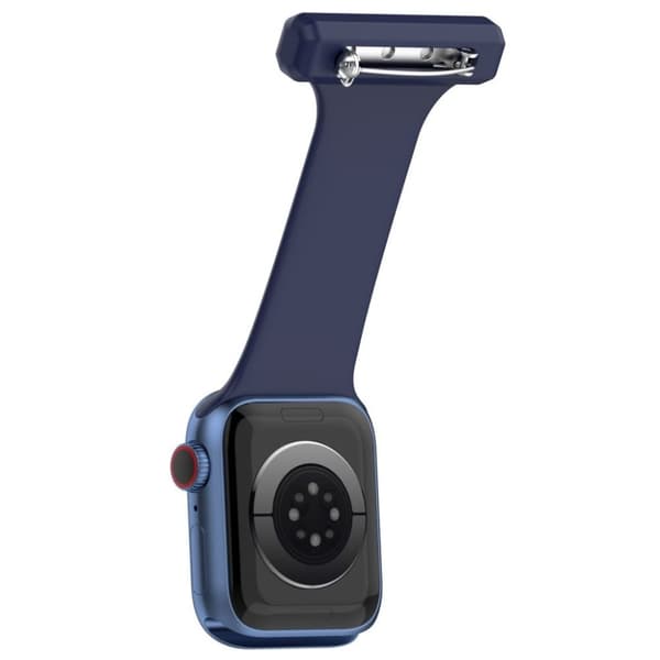 Apple Watch Ultra/Ultra 2 49mm, 9/8 45mm m.fl Klockarmband för sjuksköterskor - Mörkblå
