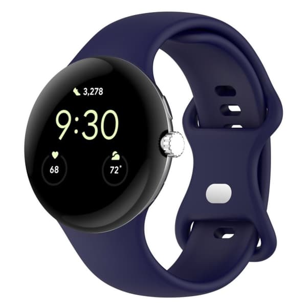 Google Pixel Watch 3 45mm Klockarmband i silikon - Mörkblå