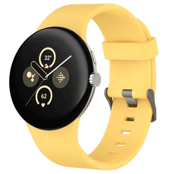 Google Pixel Watch 3 45mm Klockarmband i silikon - Gul