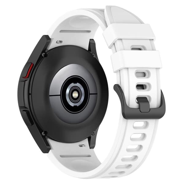 Samsung Galaxy Watch FE 40mm etc. Armband i Silikon - Vit