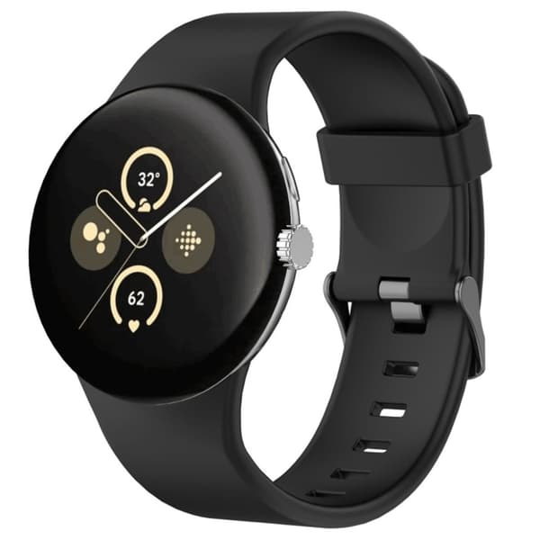 Google Pixel Watch 3 45mm Klockarmband i silikon - Svart