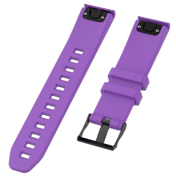 Garmin Fenix 5/Forerunner 935/945/Approach S60 etc. Klockarmband i silikon - Lila