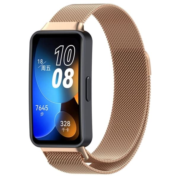 Huawei Band 8 Milanese Klockarmband - Roséguld