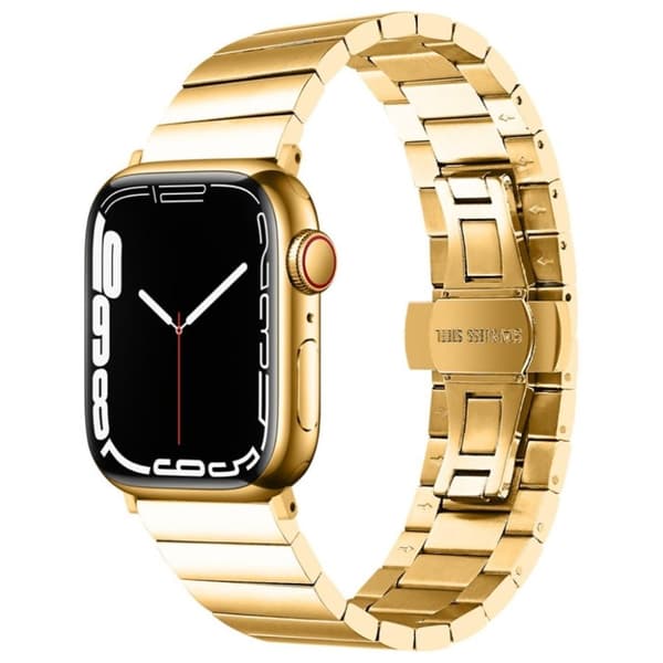 Apple Watch 10 46mm, 9/8/7 45mm, Ultra/Ultra2 49mm, etc. Klockarmband - Guld