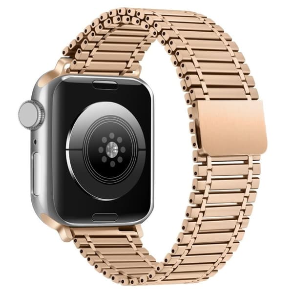 Apple Watch 10 42mm, 9/8/7 41mm, SE/6/5/4 40mm, 1/2/3 38mm Klockarmband - Roséguld