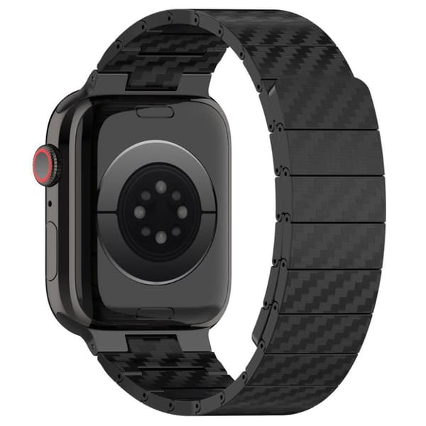 Apple Watch 10 42mm, 9/8/7 41mm, SE/6/5/4 40mm, 1/2/3 38mm Klockarmband - Svart