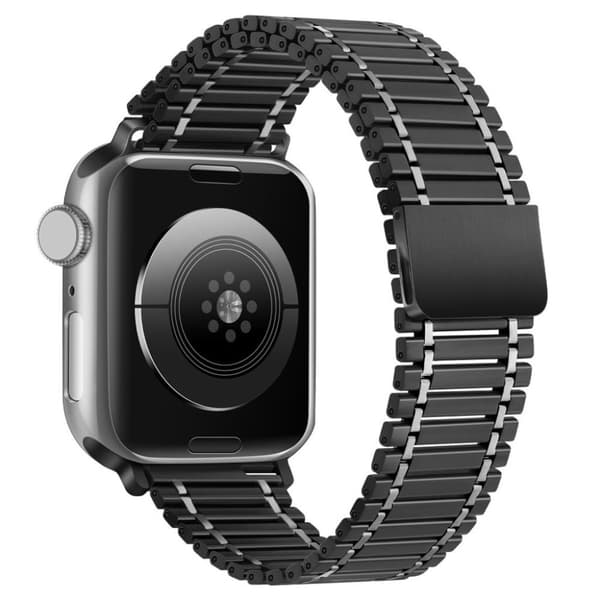 Apple Watch 10 42mm, 9/8/7 41mm, SE/6/5/4 40mm, 1/2/3 38mm Klockarmband - Svart