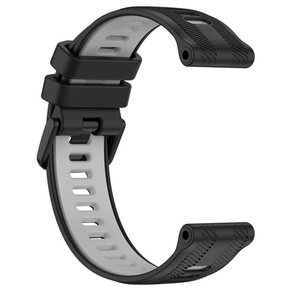 INF Svart og grå silikonreim for Garmin Forerunner 965