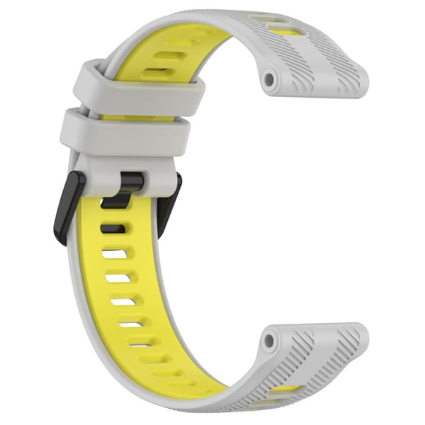 INF Grå gul silikonreim for Garmin Forerunner 965