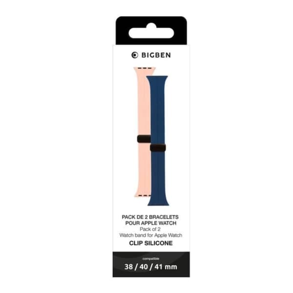 Silikonarmband - Apple - 2-pack - 38-40-41mm - Vattentåliga - Bekväma och lätta