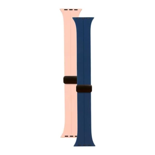 Silikonarmband - Apple - 2-pack - 38-40-41mm - Vattentåliga - Bekväma och lätta