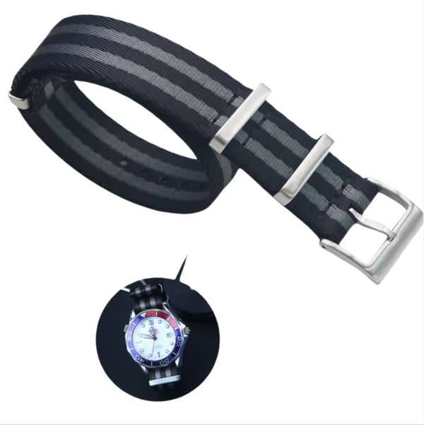 INF Nylon urrem til Omega Seamaster, Speedmaster, Planet Ocean