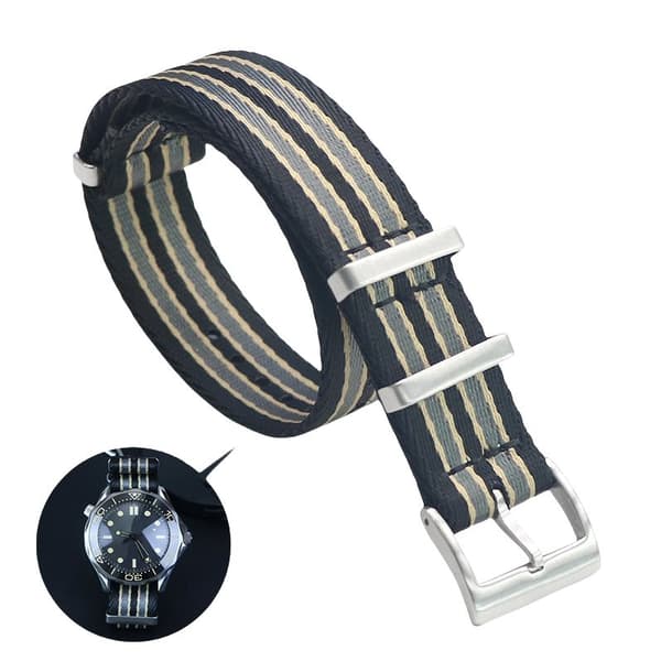 INF Klockarmband i nylon för Omega Seamaster, Speedmaster, Planet Ocean