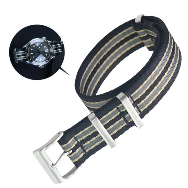 INF Klockarmband i nylon för Omega Seamaster, Speedmaster, Planet Ocean