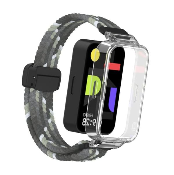 INF Redmi Band 3/9 Active -nailonkellonhihna magneettilukolla