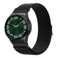 Pikkukuva 1 / 4: INF Musta kudottu nailoninen ranneke Samsung Watch 6/5/4 -kellolle