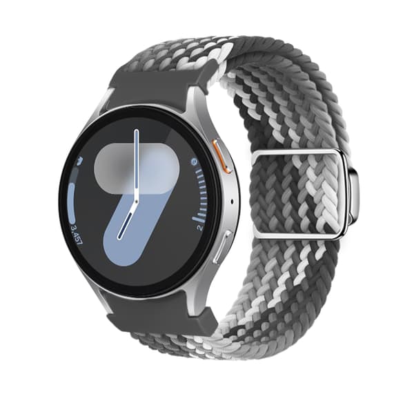 INF Flätad nylonklockarmband för Samsung Watch 7 - Mörk choklad