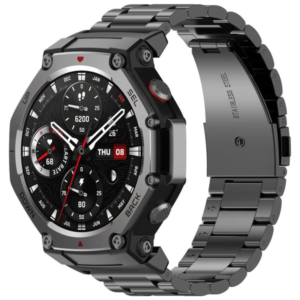 INF Klokke reim i rustfritt stål for Amazfit T-Rex 3