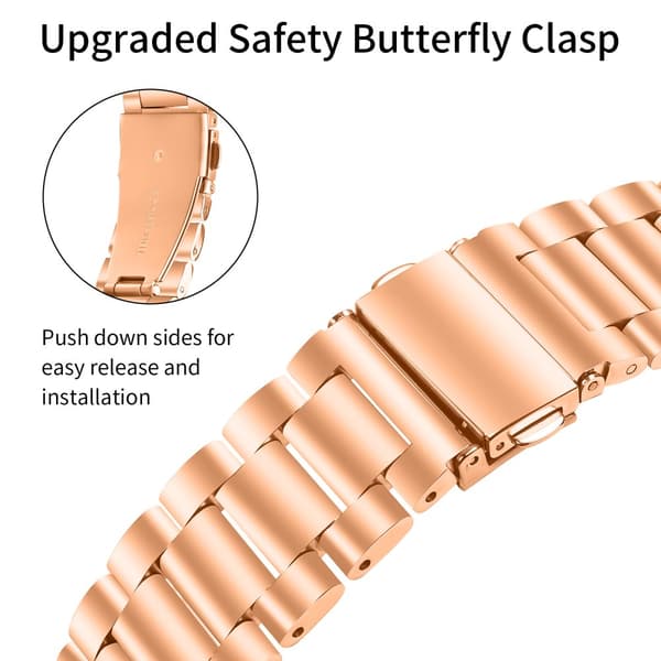 INF Ruostumattomasta teräksestä valmistettu ranneke Galaxy Watch4/5/6 -älykellolle