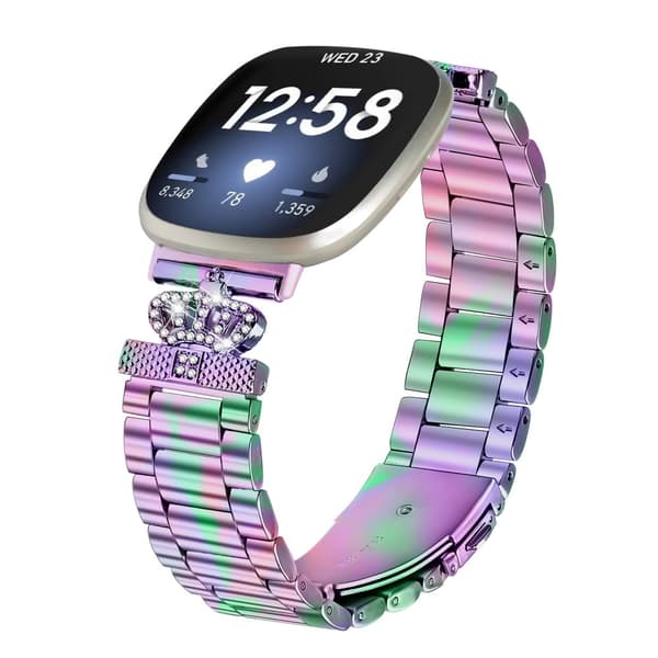 INF Funklende urrem med tre perler til Fitbit Versa 3/4/Sense 2