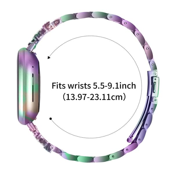 INF Funklende urrem med tre perler til Fitbit Versa 3/4/Sense 2