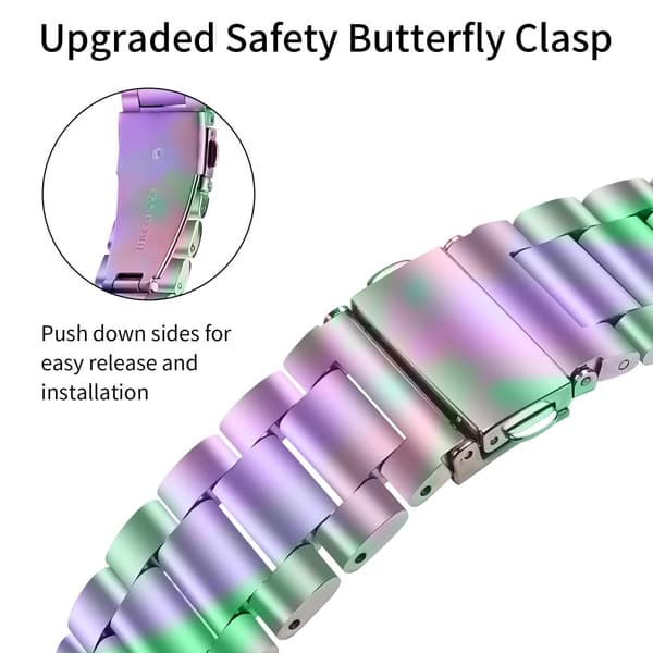 INF Funklende urrem med tre perler til Fitbit Versa 3/4/Sense 2