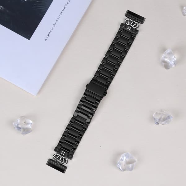INF Skinnende klokkereim med tre perler for Fitbit Versa 3/4/Sense 2