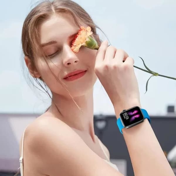 Sportarmband i mjukt silikon kompatibel med Apple Watch Band 38 mm 40 mm 41 mm Kompatibel med iWatch Series 7 6 5 4 3 2