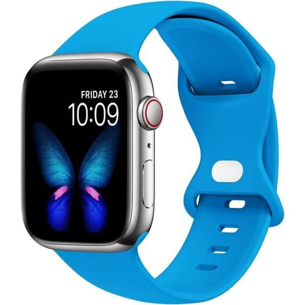 Sportarmband i mjukt silikon kompatibel med Apple Watch Band 38 mm 40 mm 41 mm Kompatibel med iWatch Series 7 6 5 4 3 2