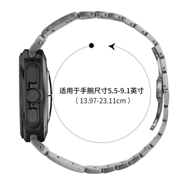 INF Samsung Watch 7 47MM Ultra H-Link Butterfly Buckle Strap