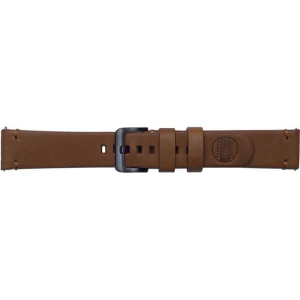20 mm Essex Brown Horween läderrem för Galaxy Watch