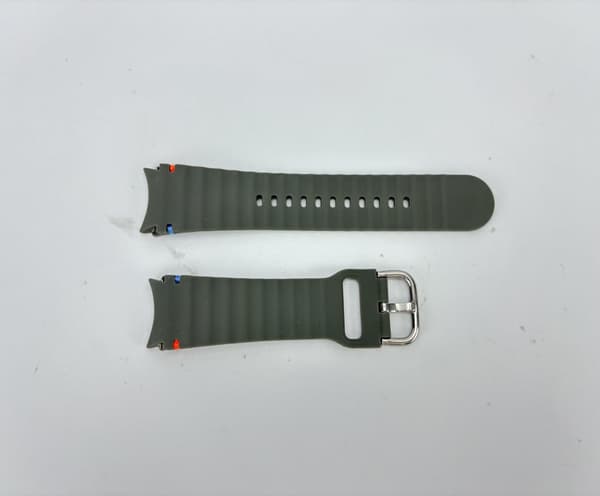 INF Samsung Watch 7 Wave rem - Sølvspænde (falmebestandig) - Hæregrøn