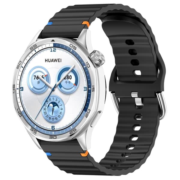 INF Silikoneurrem til Galaxy Watch, Garmin, Huawei - Bølget design