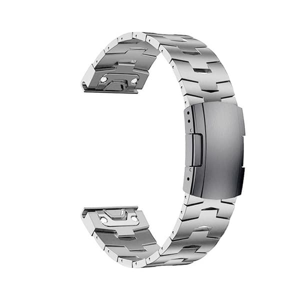 INF Silver Titanium Quick Release Klockarmband för Garmin Fenix - 26mm