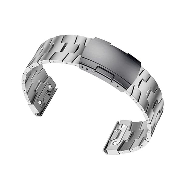 INF Silver Titanium Quick Release Klockarmband för Garmin Fenix - 26mm