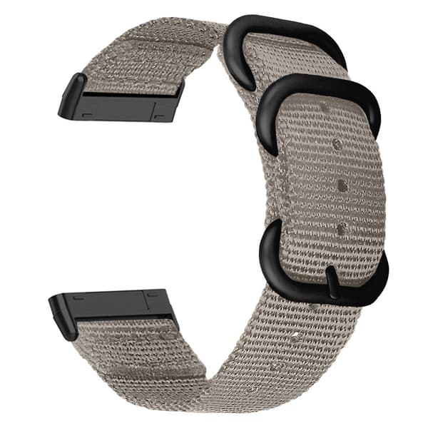 INF Nylon Canvas-reim for Fitbit Versa 3/Sense Grå
