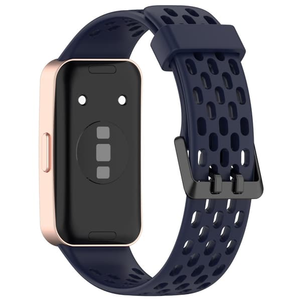 INF Utskiftingrem til Huawei Band 10/9/8 - Pustende design med hull Blå